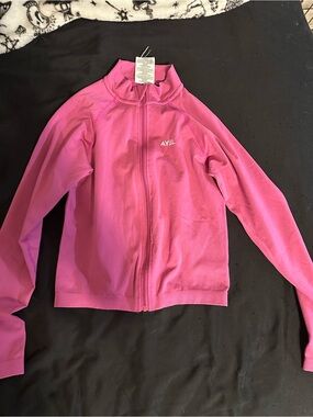 AYBL Pink Full-Zip Swim Jacket